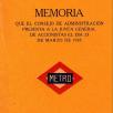 Las Memorias de gestin
