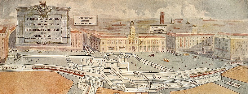 Esquema de la estación de Sol en 1924