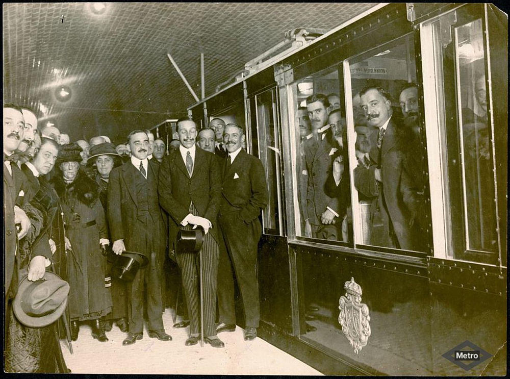 Modelo de vagón utilizado en la inauguración de Metro de Madrid